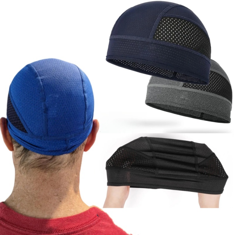 Skull Cap Helmet Liner - Topi Beanie Jaring Cepat Kering untuk