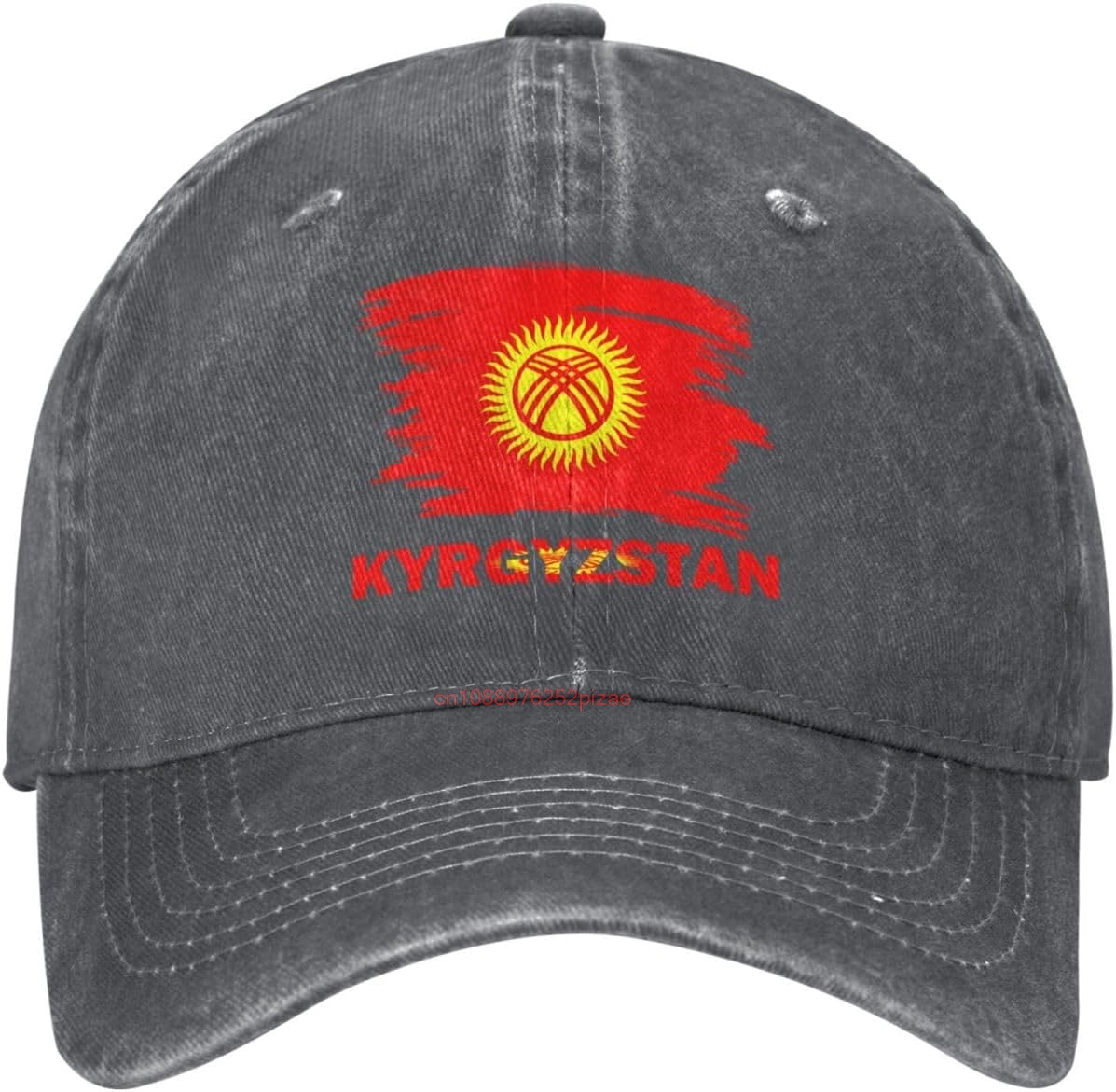 Dad Hat Cotton - Topi Baseball Denim Vintage Bergaya Bendera