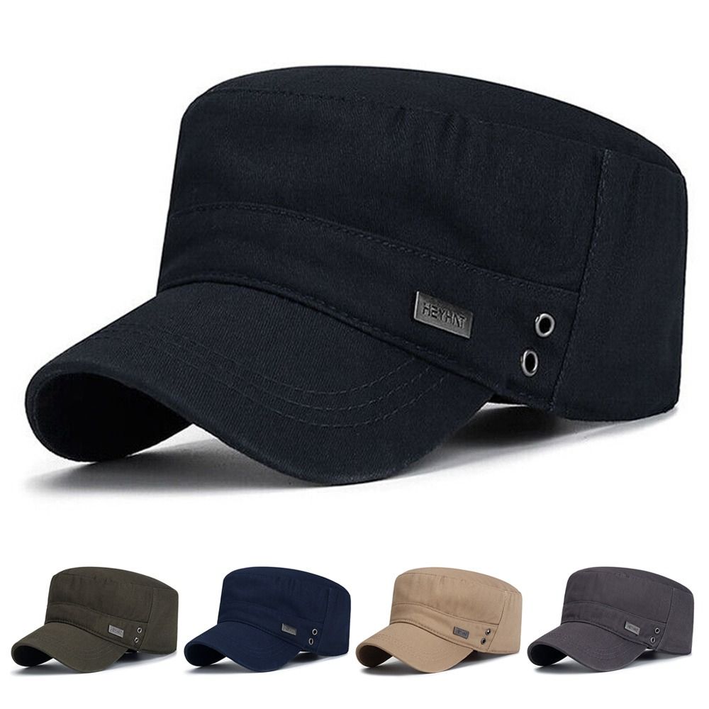 Snapback Hat Flat - Topi Datar Empat Musim Topi Tentara
