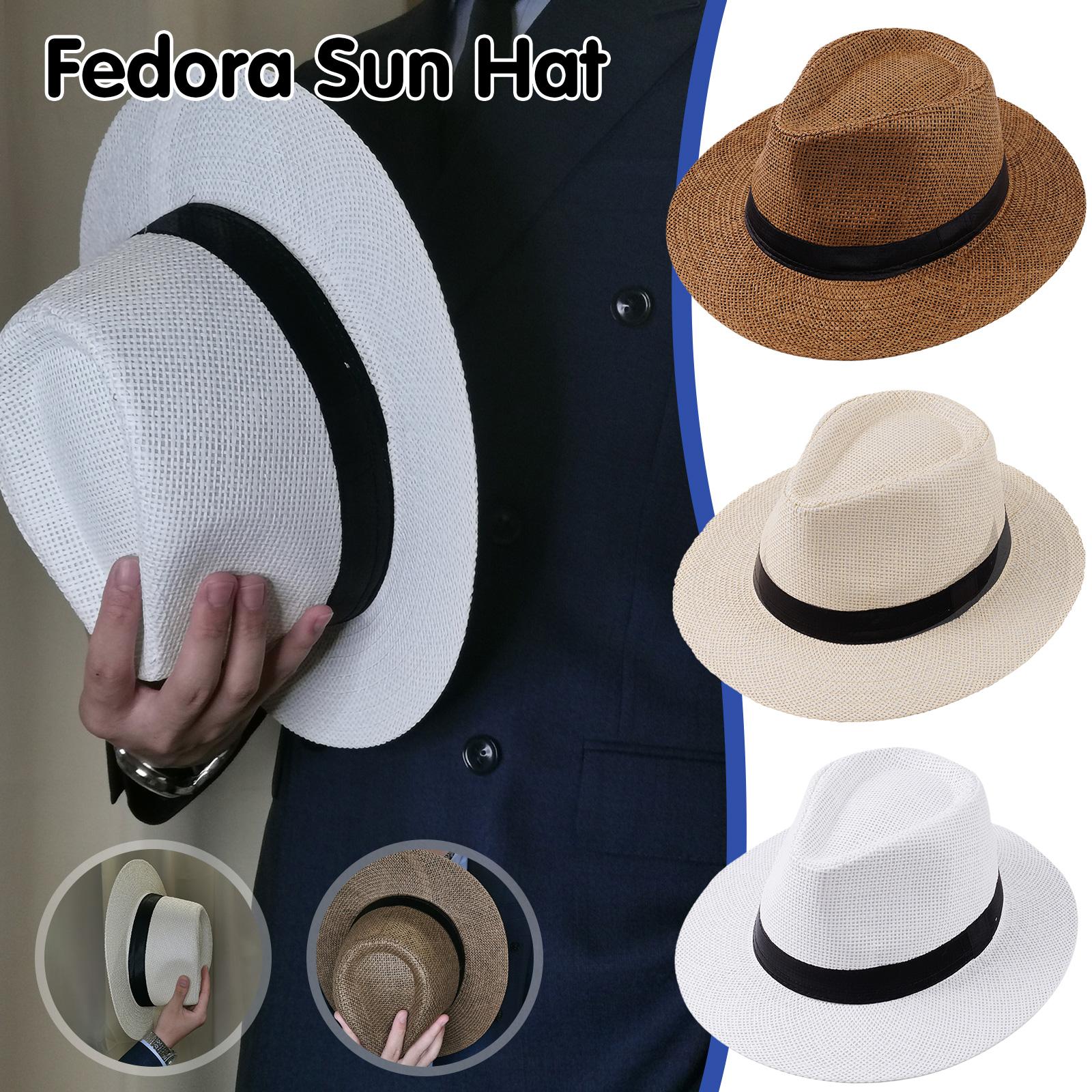 Cowboy Hat Straw - Topi Jerami Panama Musim Panas Pria