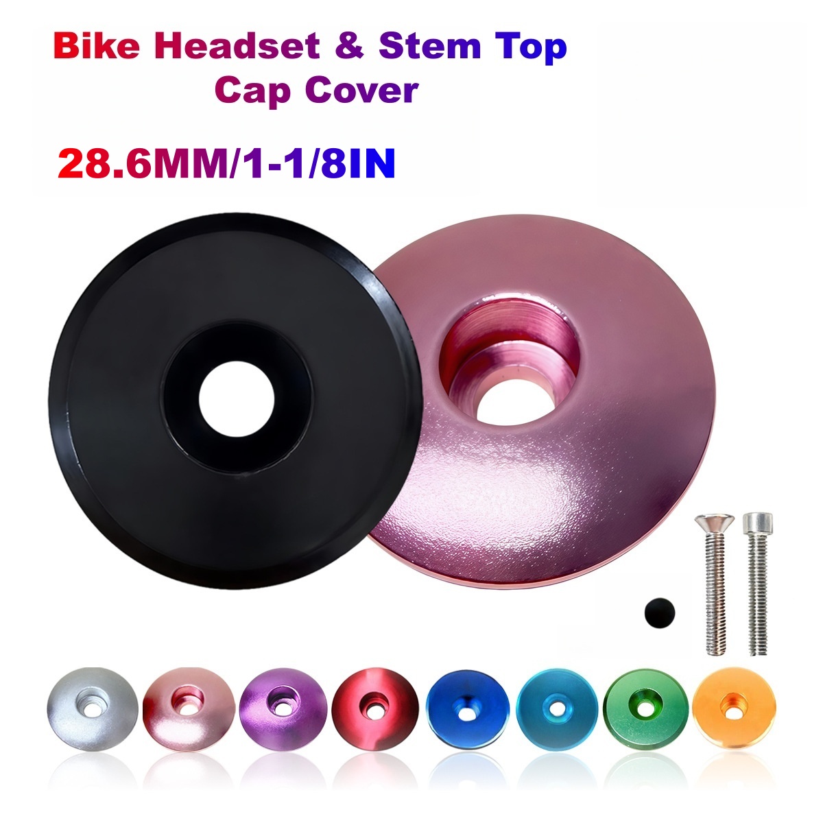 Snapback Hat Flat - Penutup Atas Headset Sepeda Aluminium 1-1/8