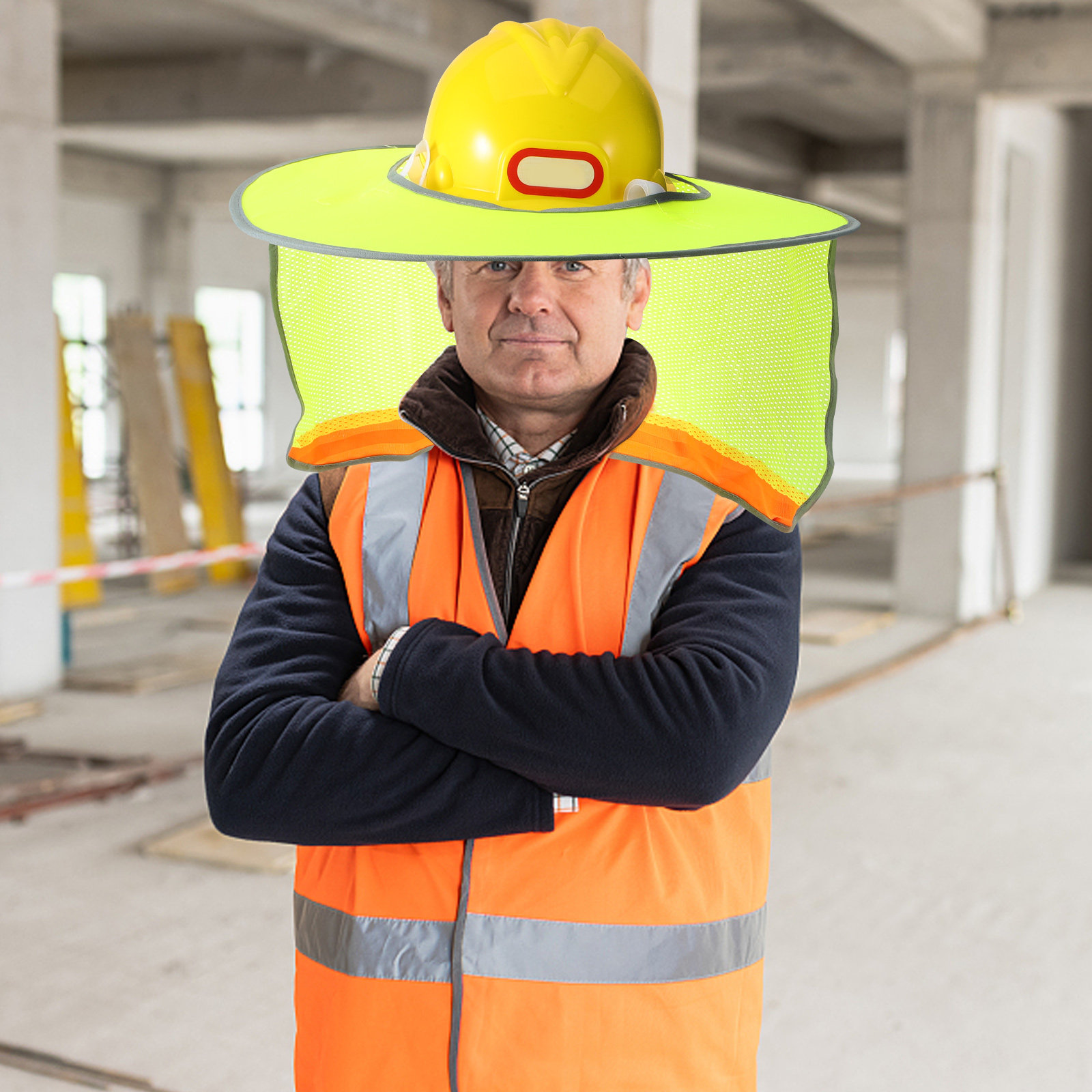 Visor Sun Hat - Visor Pengaman Helm dengan Pelindung Matahari,