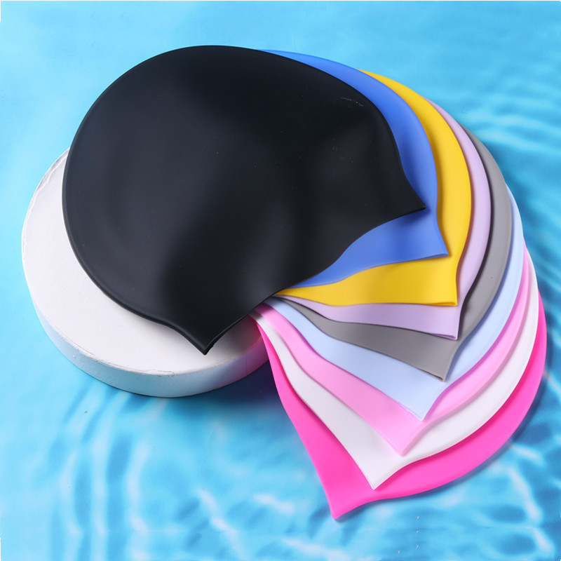 Swim Hat Silicone - 1 Buah Topi Renang Silikon Pria