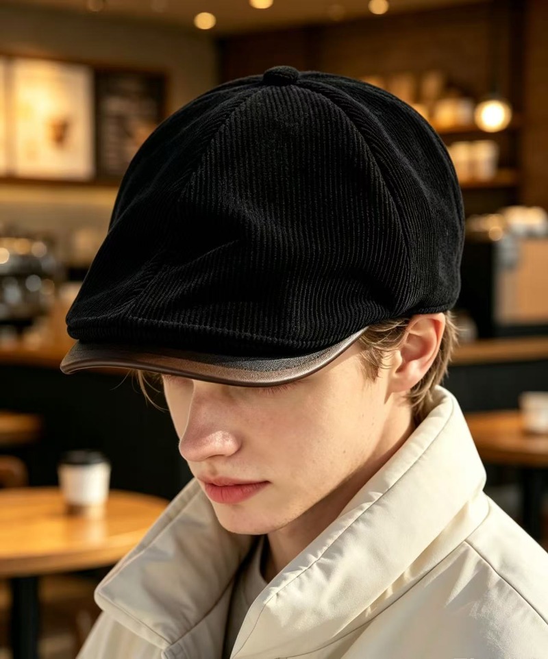 Newsboy Cap Ivy - Topi Newsboy Vintage Pria dari Kain
