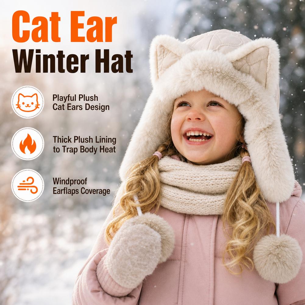 Winter Trapper Hat - Topi Musim Dingin Berbulu Bulu Rubah