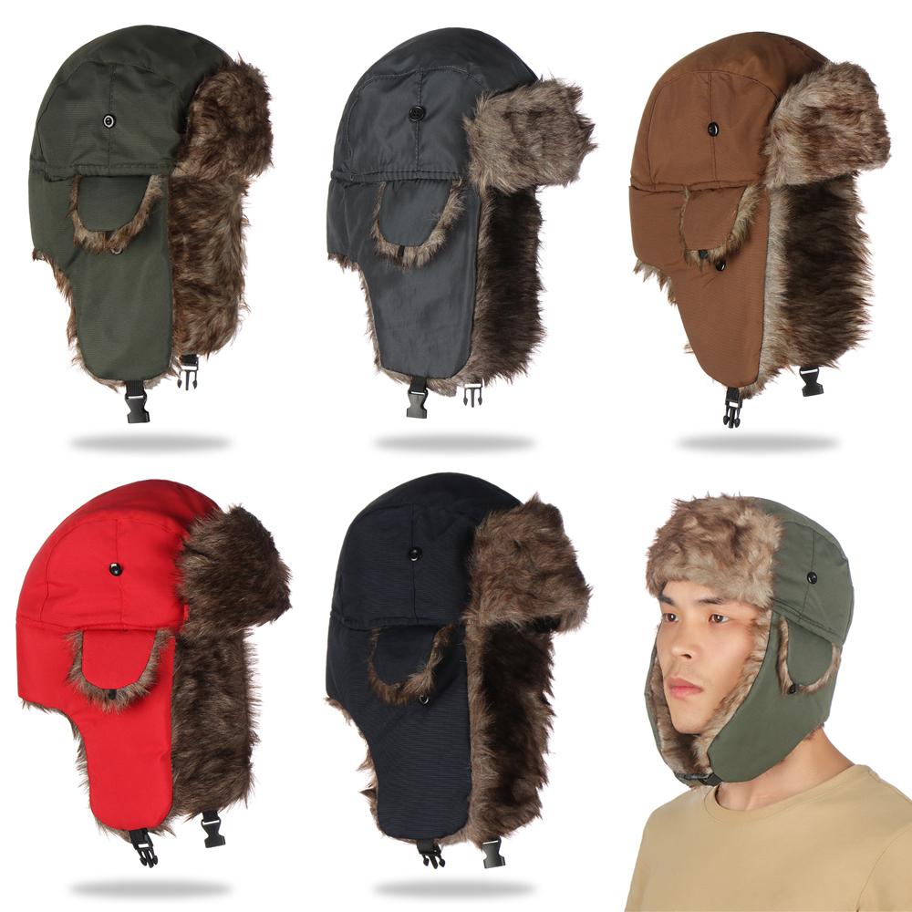 Winter Trapper Hat - Topi Ski Musim Dingin Berbulu dengan