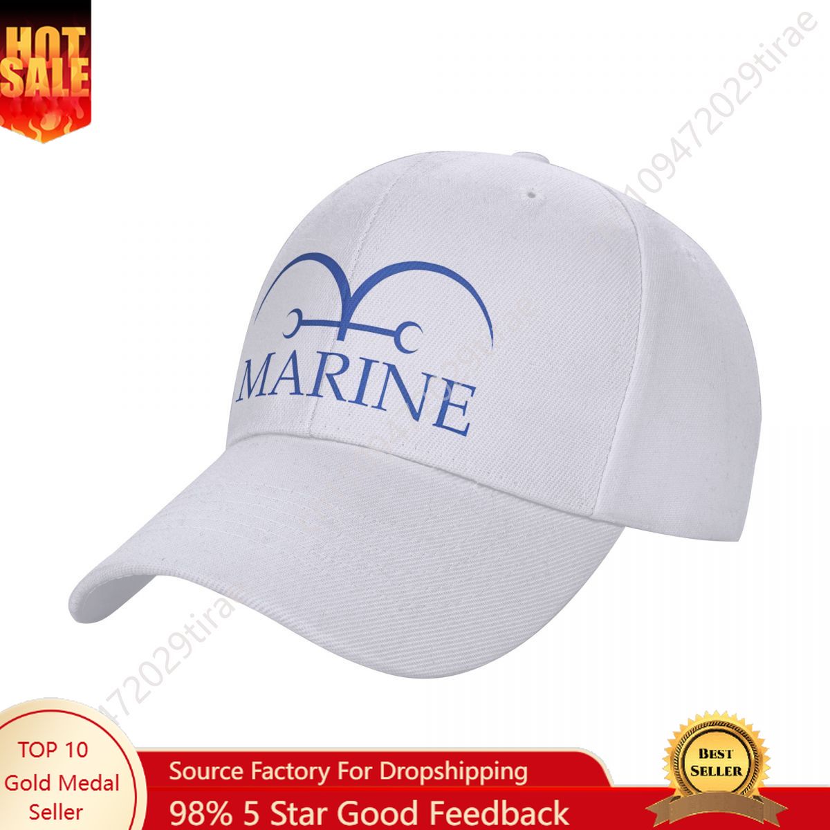 Dad Hat Cotton - Topi Bisbol Jepang Anime Angkatan Laut