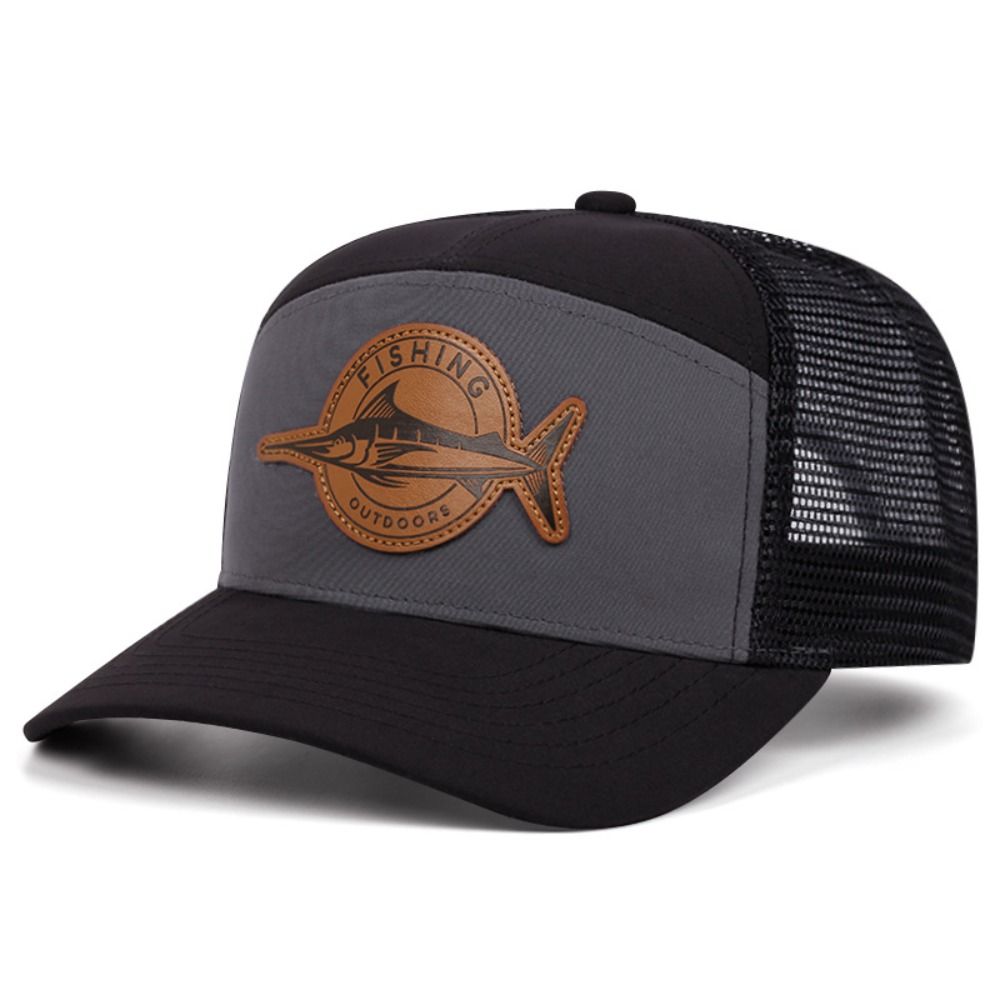 Trucker Cap Mesh - Topi Pancing Motif Hiu Musim Panas,