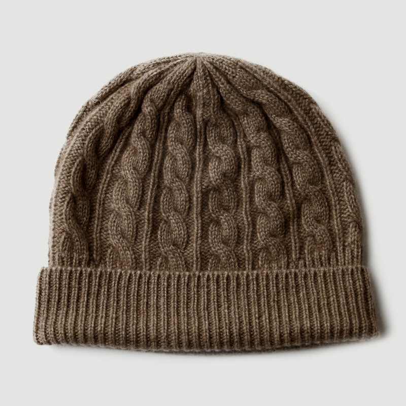 Topi Rajut Kasmir Murni 100% d - Beanie Cuffed Knit ulasan dan harga