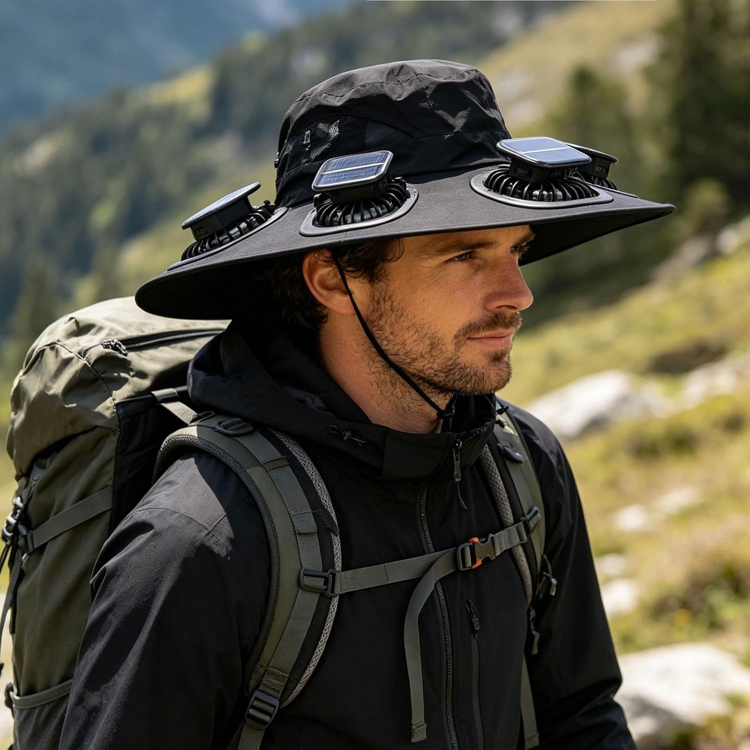 Topi Visor 6 Kipas Pendingin M - Visor Sun Hat ulasan dan harga