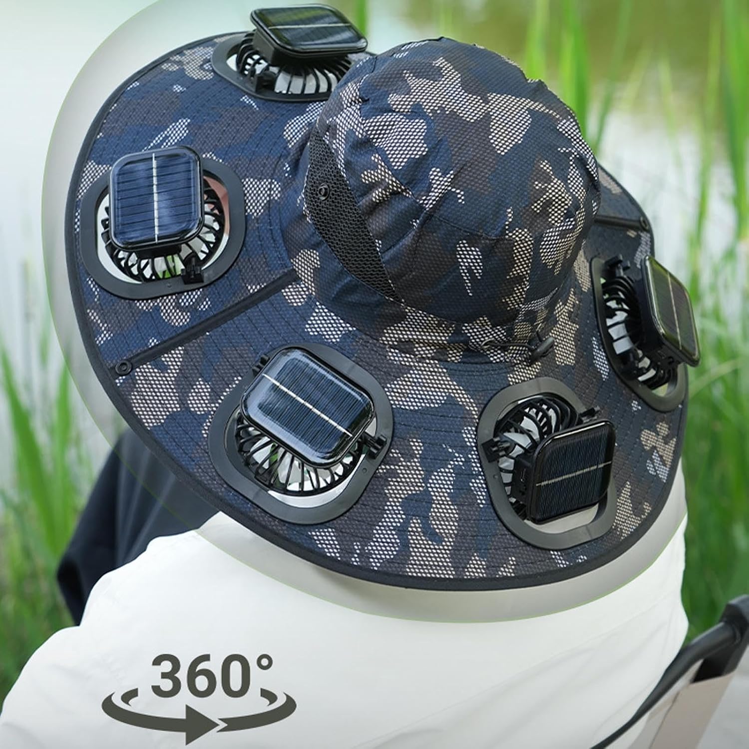 Topi Visor 6 Kipas Pendingin M - Visor Sun Hat ulasan dan harga