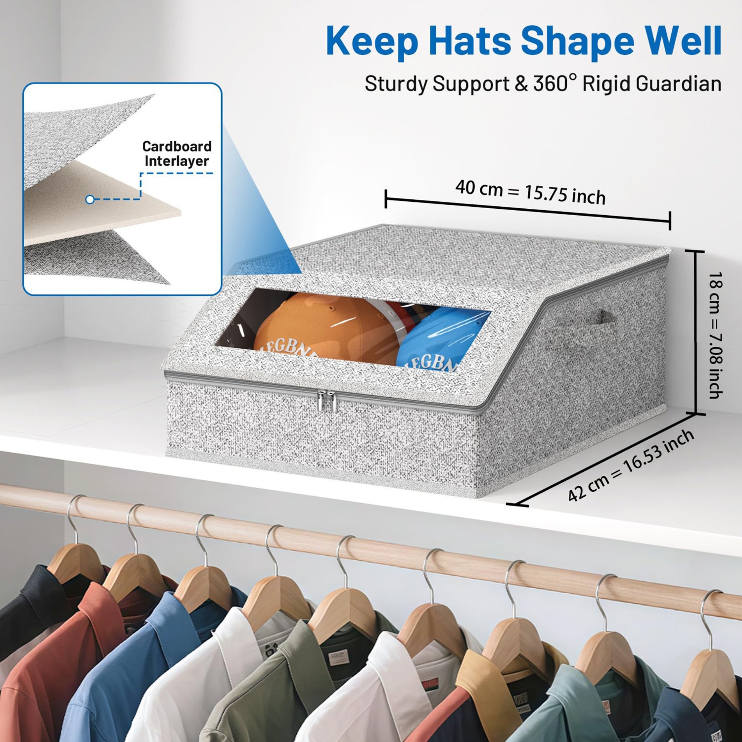 Kotak Penyimpanan Topi Kapasit - Baseball Cap Structured ulasan dan harga