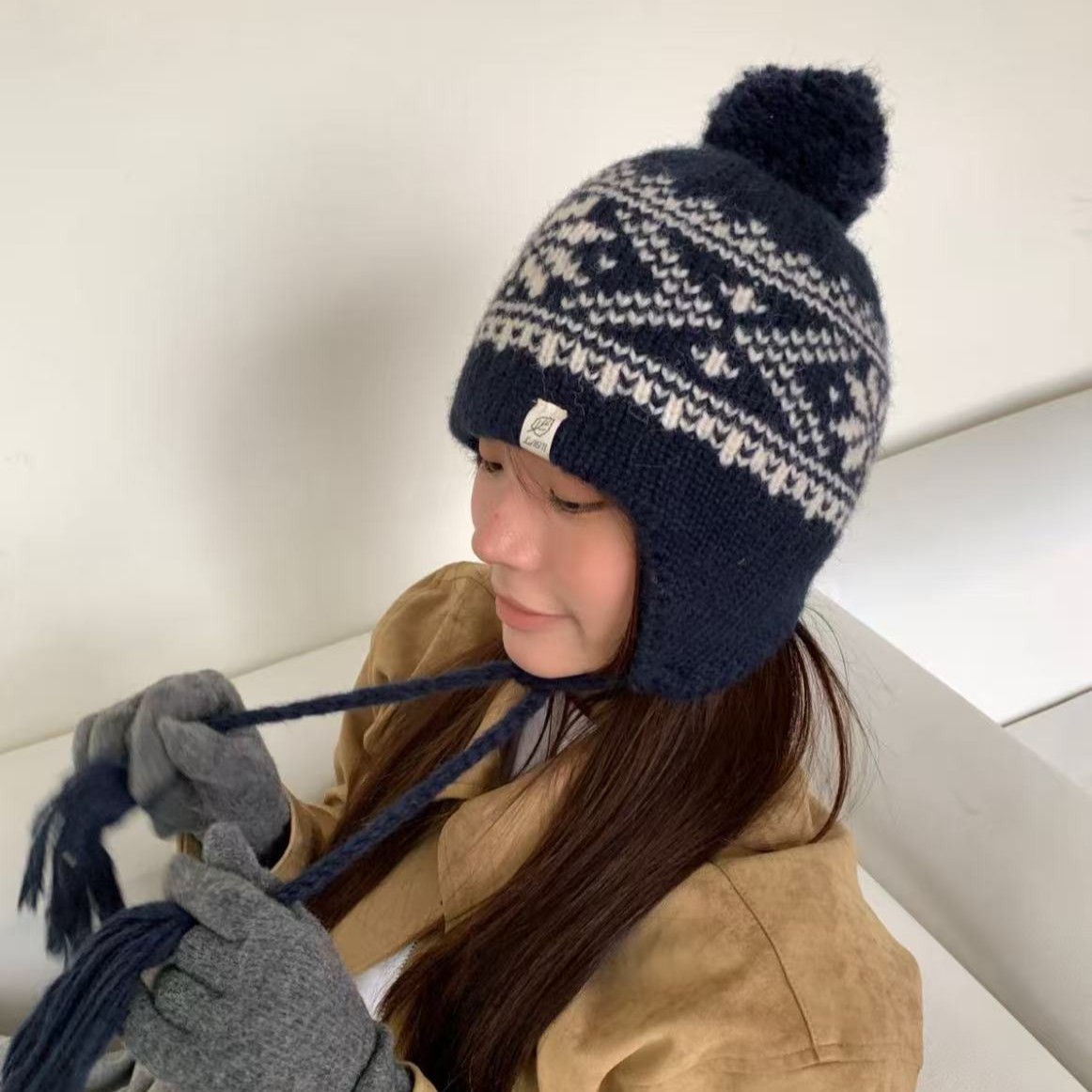 Topi Aviator Vintage Winter Fa - Trapper Hat Ear Flap ulasan dan harga