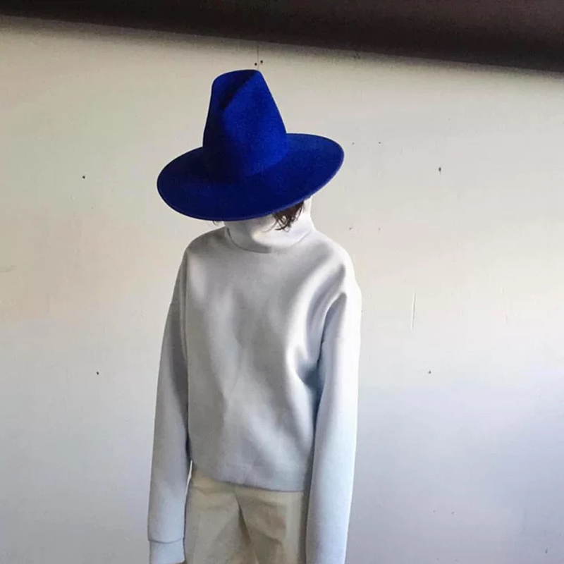 Topi Wol Desainer Mode Atas Ti - Fedora Hat Wool ulasan dan harga