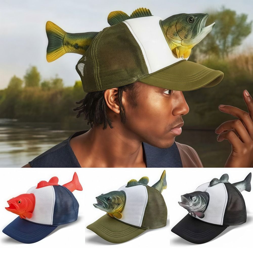Topi Trucker Hewan Ikan 3D Luc - Trucker Cap Mesh ulasan dan harga