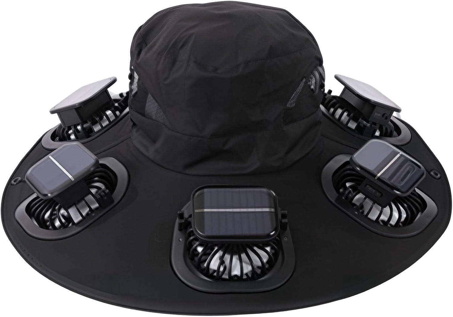 Topi Kipas Tenaga Surya Hot 6  - Sun Hat Wide Brim ulasan dan harga