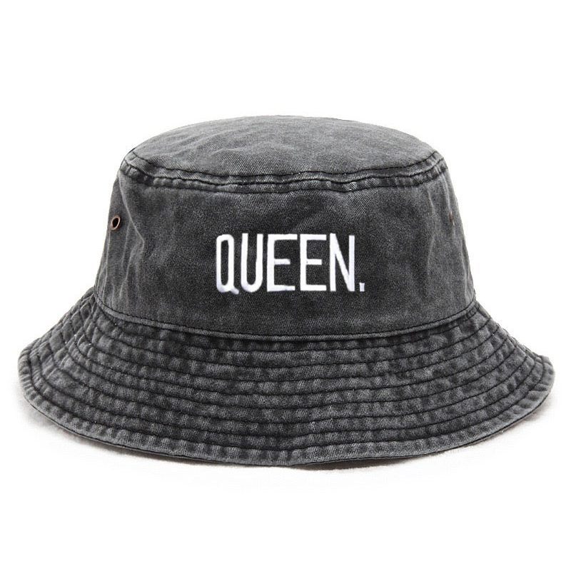 Topi Bucket Vintage Queen Wash - Bucket Hat Cotton ulasan dan harga