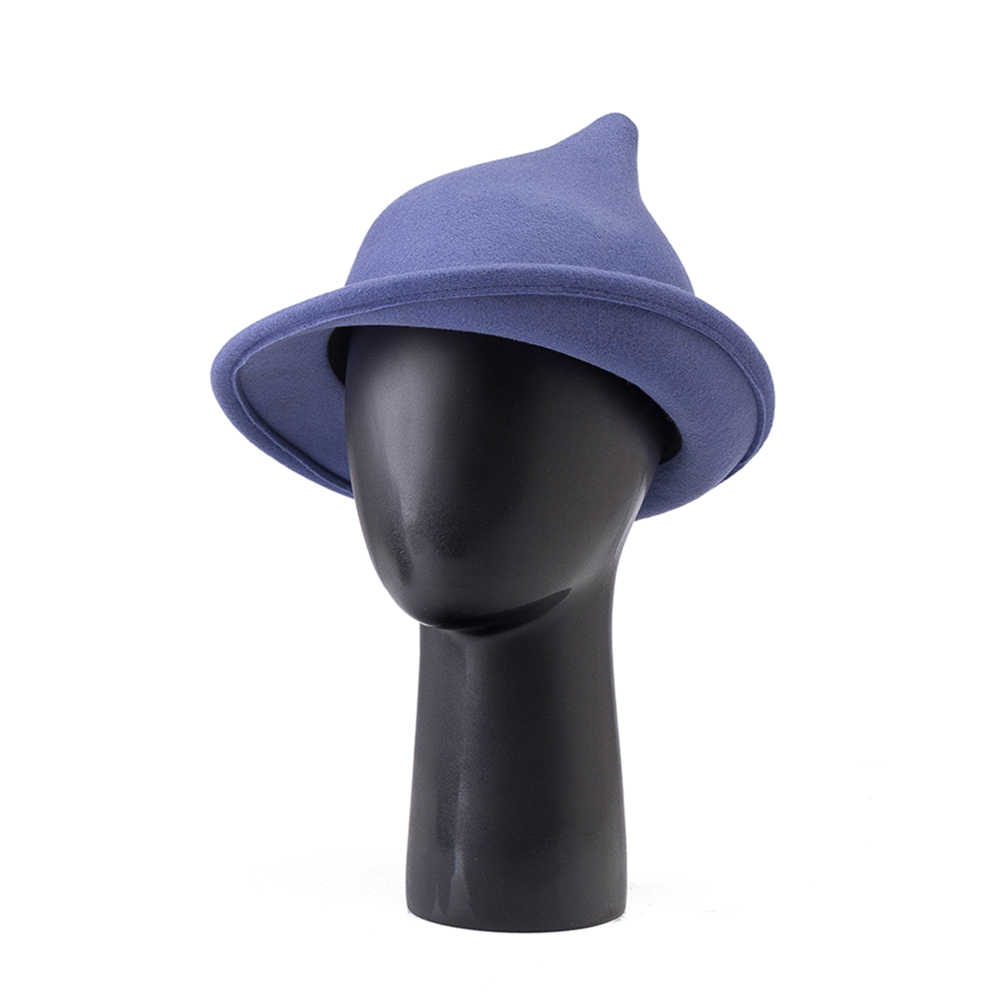 Topi Penyihir Runcing Wol 100% - Fedora Hat Wool ulasan dan harga