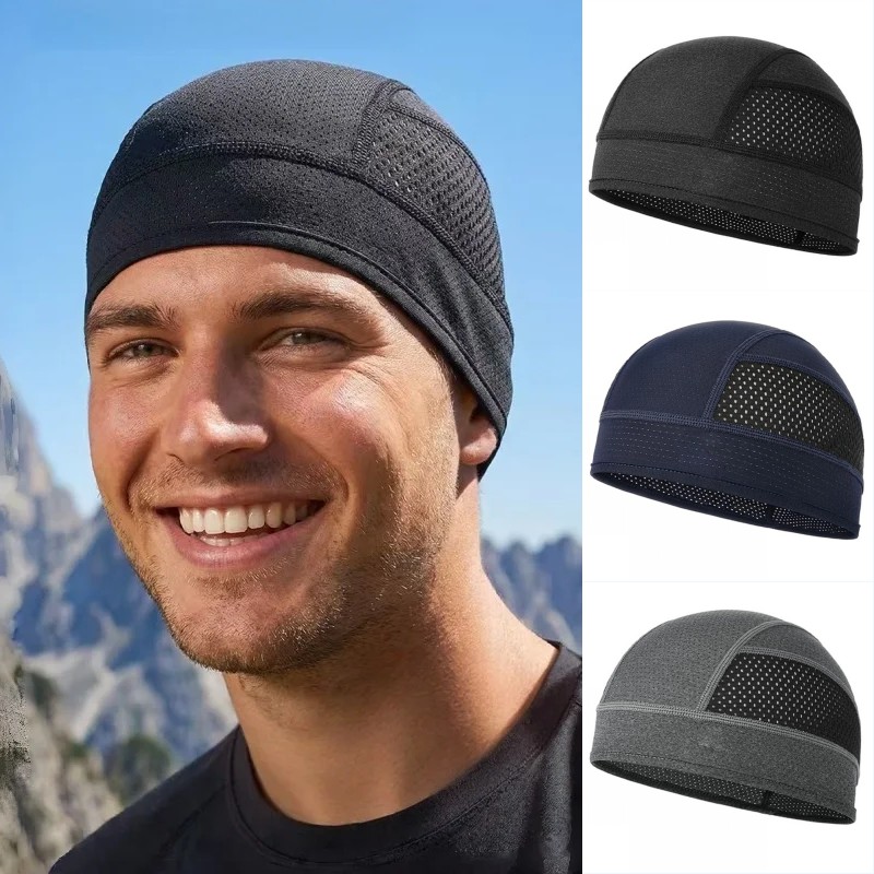 Topi Lari Jaring Bernapas Cepa - Skull Cap Helmet Liner ulasan dan harga