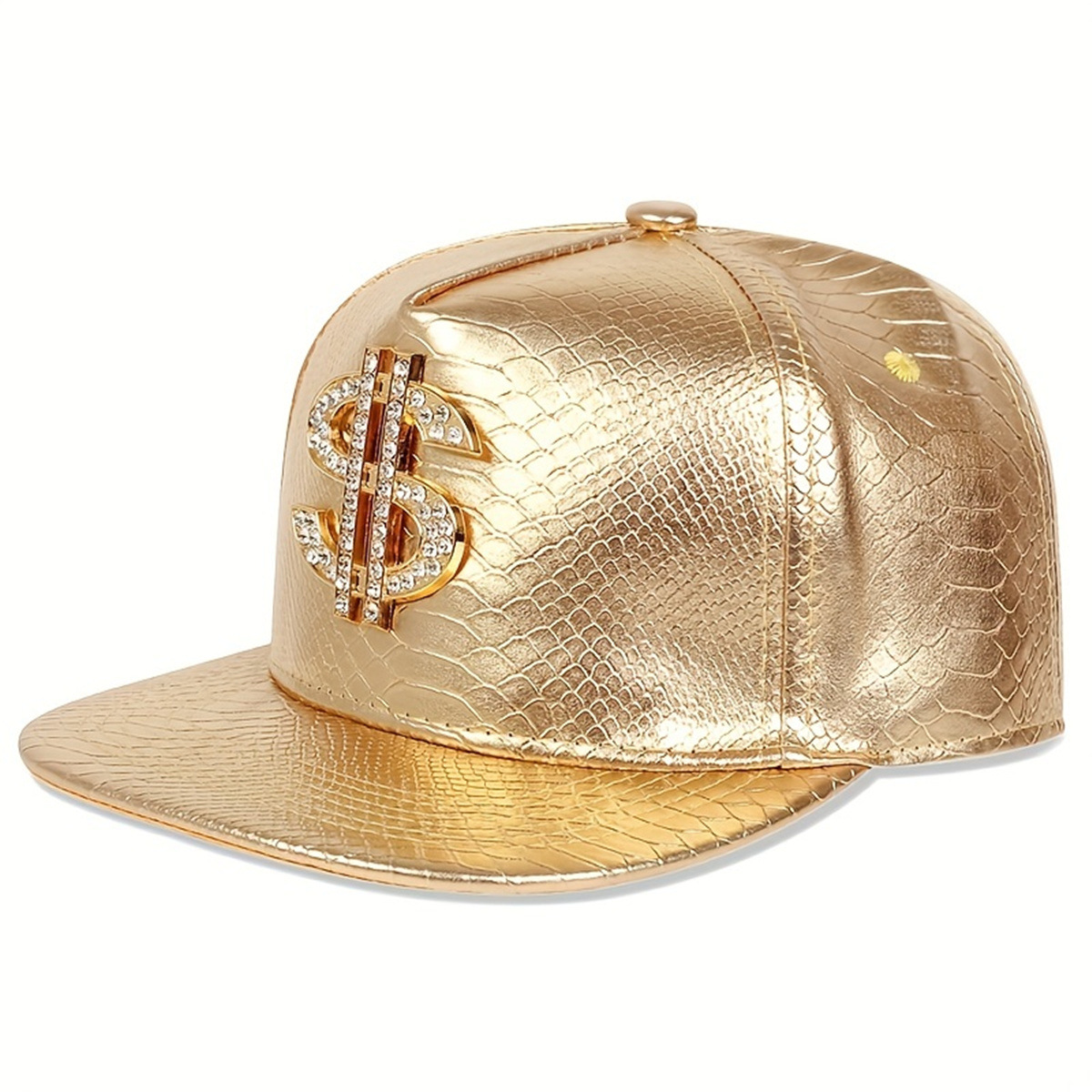 Topi Bisbol Tanda Dolar Metali - Snapback Hat Flat ulasan dan harga