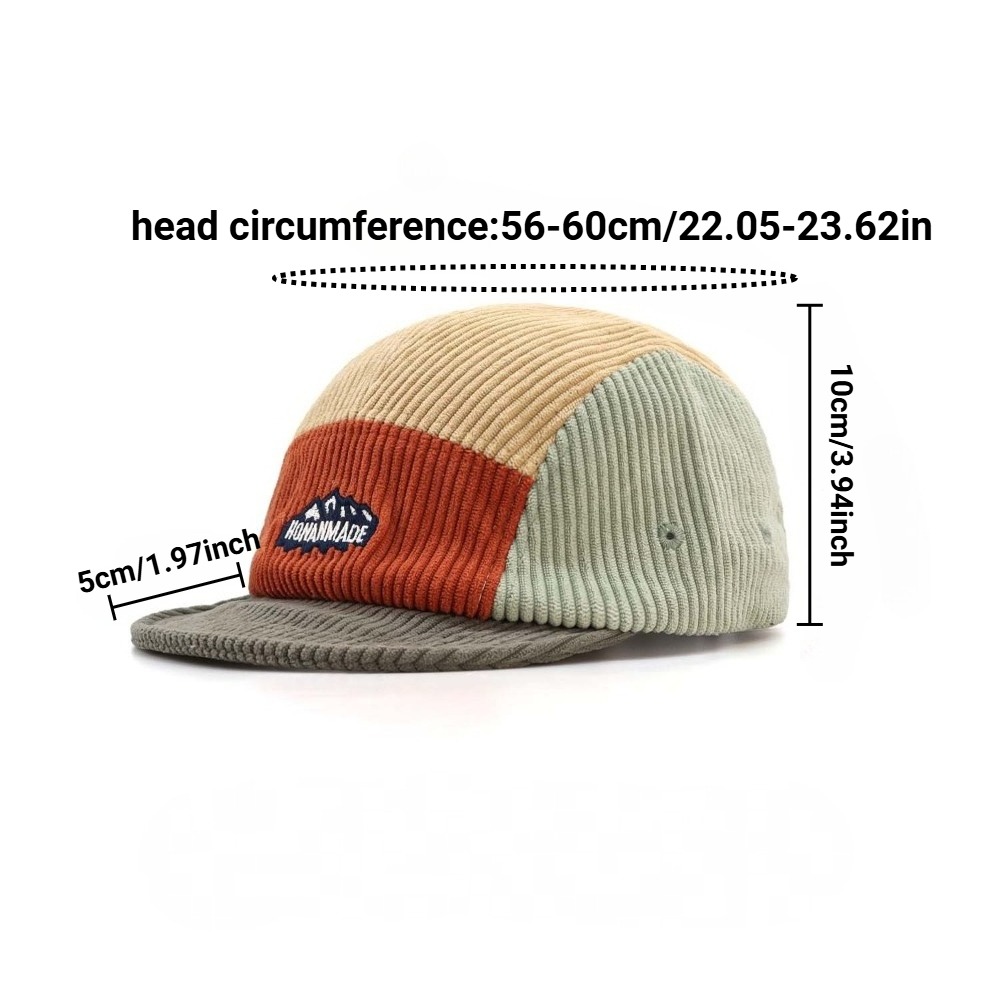 Topi 5 Panel Berpinggiran Pend - Corduroy Cap 5 Panel ulasan dan harga