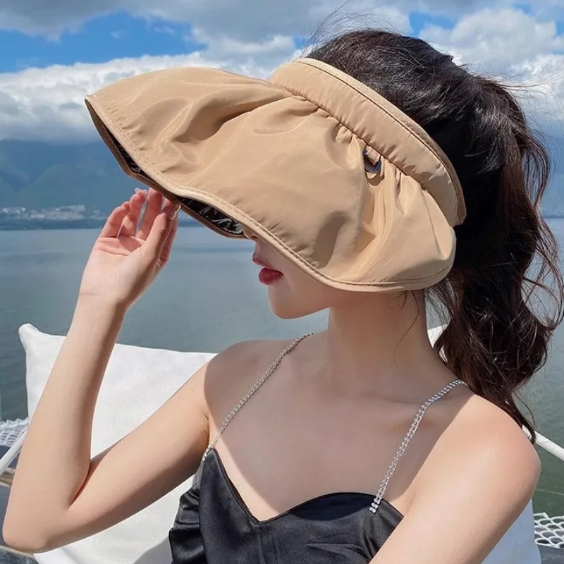 Topi Pelindung Matahari Lipat  - Visor Sun Hat ulasan dan harga