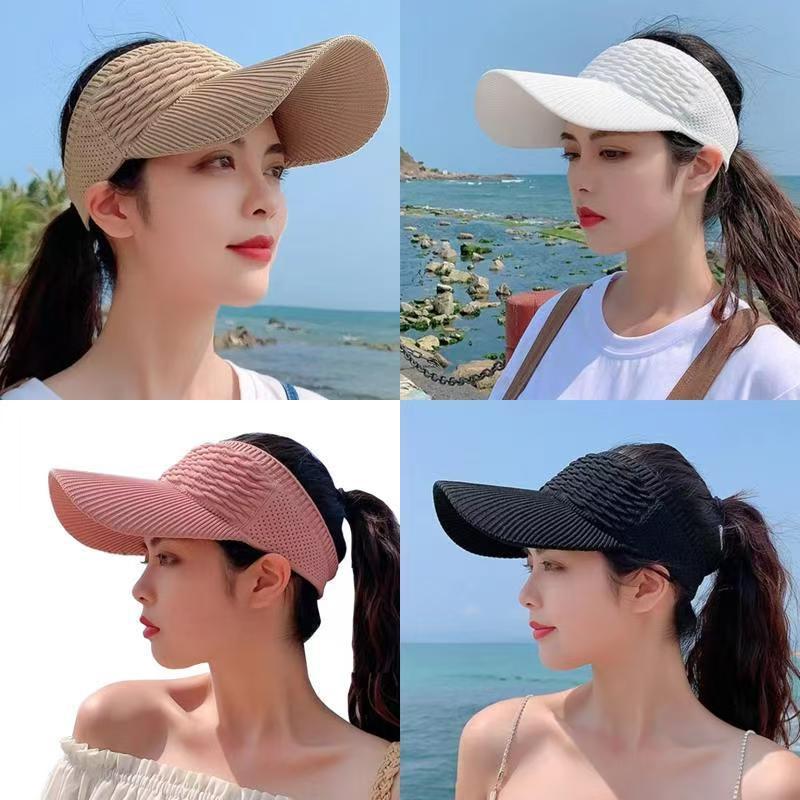 1 Buah Topi Matahari Anti-UV W - Visor Sun Hat ulasan dan harga