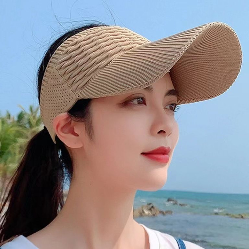 1 Buah Topi Matahari Anti-UV W - Visor Sun Hat ulasan dan harga