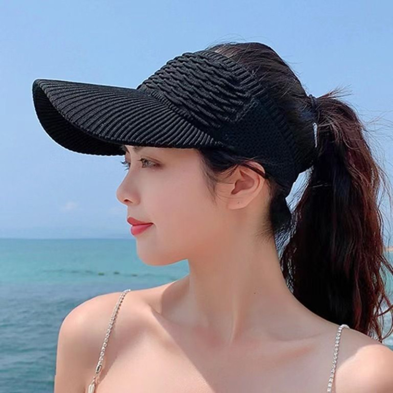 1 Buah Topi Matahari Anti-UV W - Visor Sun Hat ulasan dan harga
