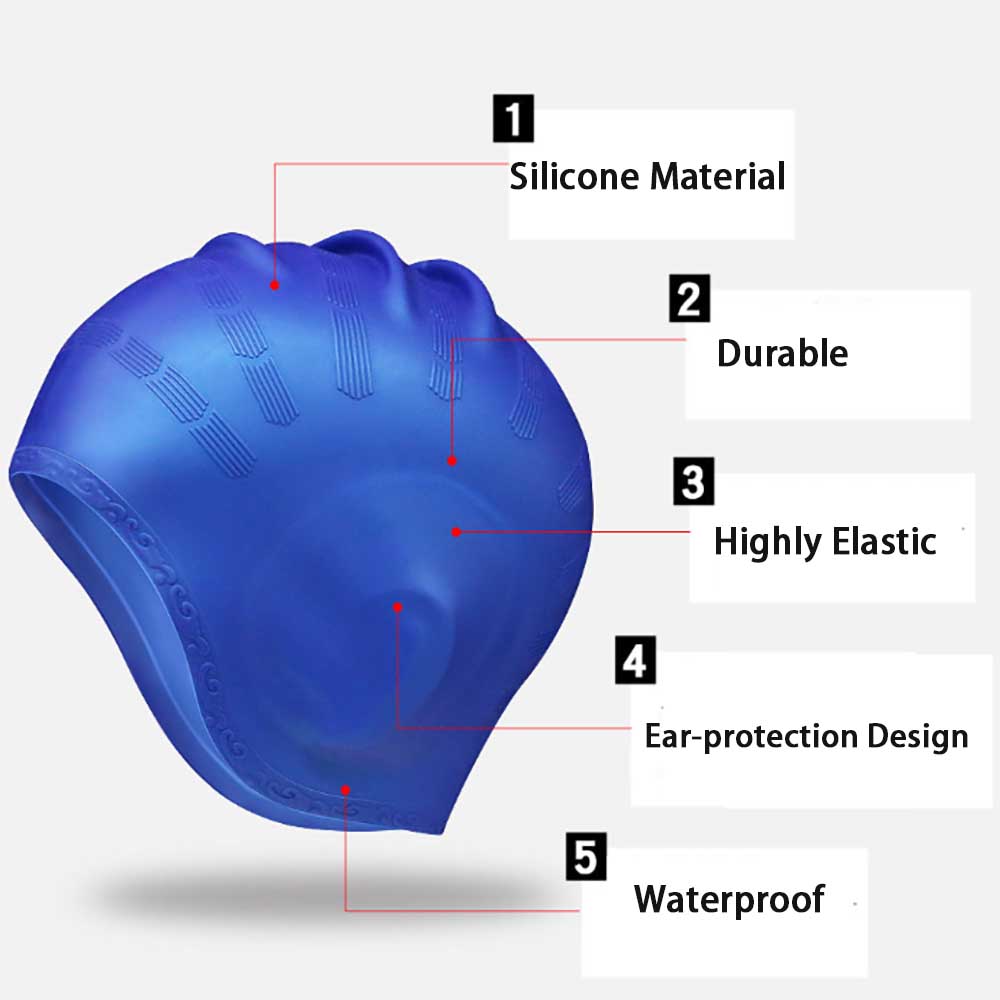 Topi Renang Silikon Tahan Air  - Swim Hat Silicone ulasan dan harga